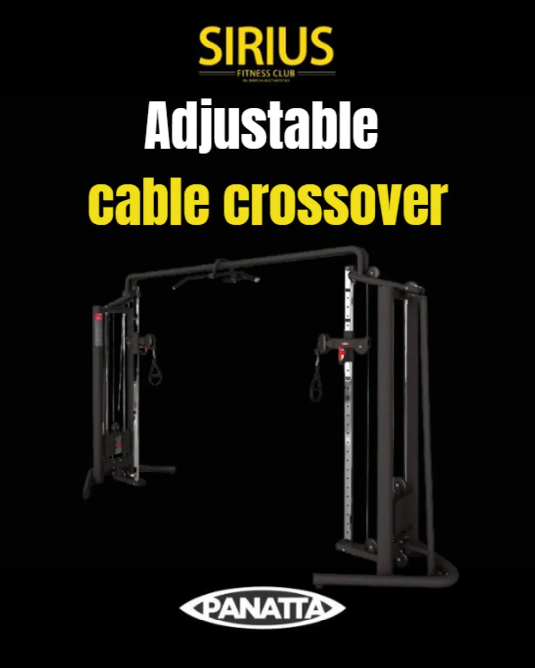 Panatta Cable Crossover alla Palestra Sirius Fitness Club Palermo — stazione cavi incrociati regolabili