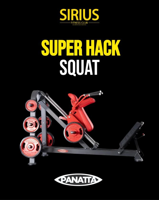 Panatta Super Hack Squat alla Palestra Sirius Fitness Club Palermo — macchinario per gambe e quadricipiti