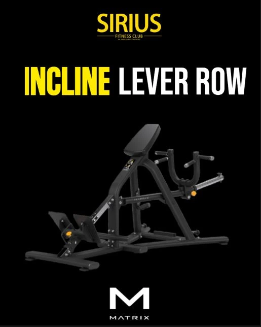 Matrix Incline Lever Row alla Palestra Sirius Fitness Club Palermo — macchinario rematore inclinato per schiena