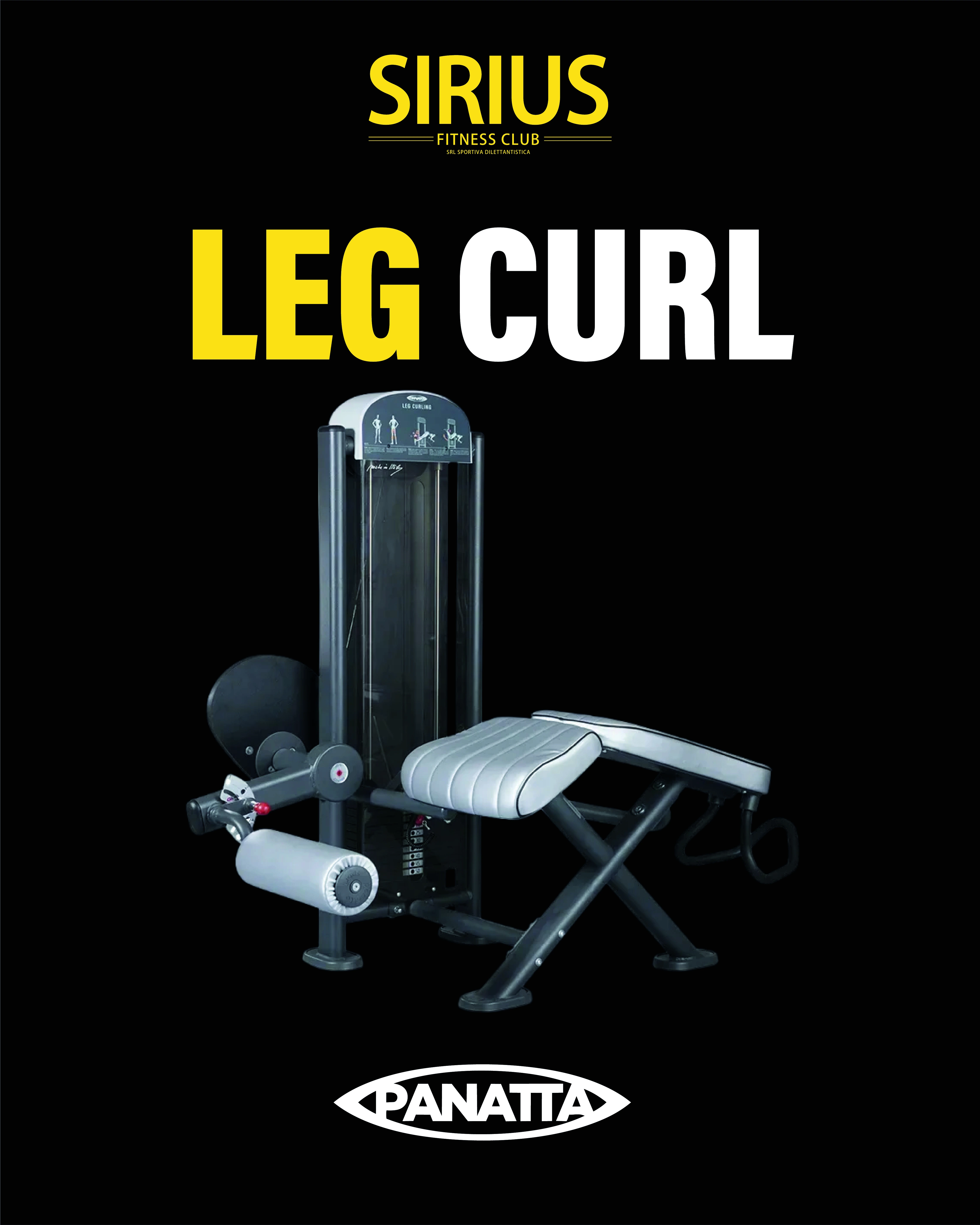 Panatta Leg Curl alla Palestra Sirius Fitness Club Palermo — macchinario isolante per femorali
