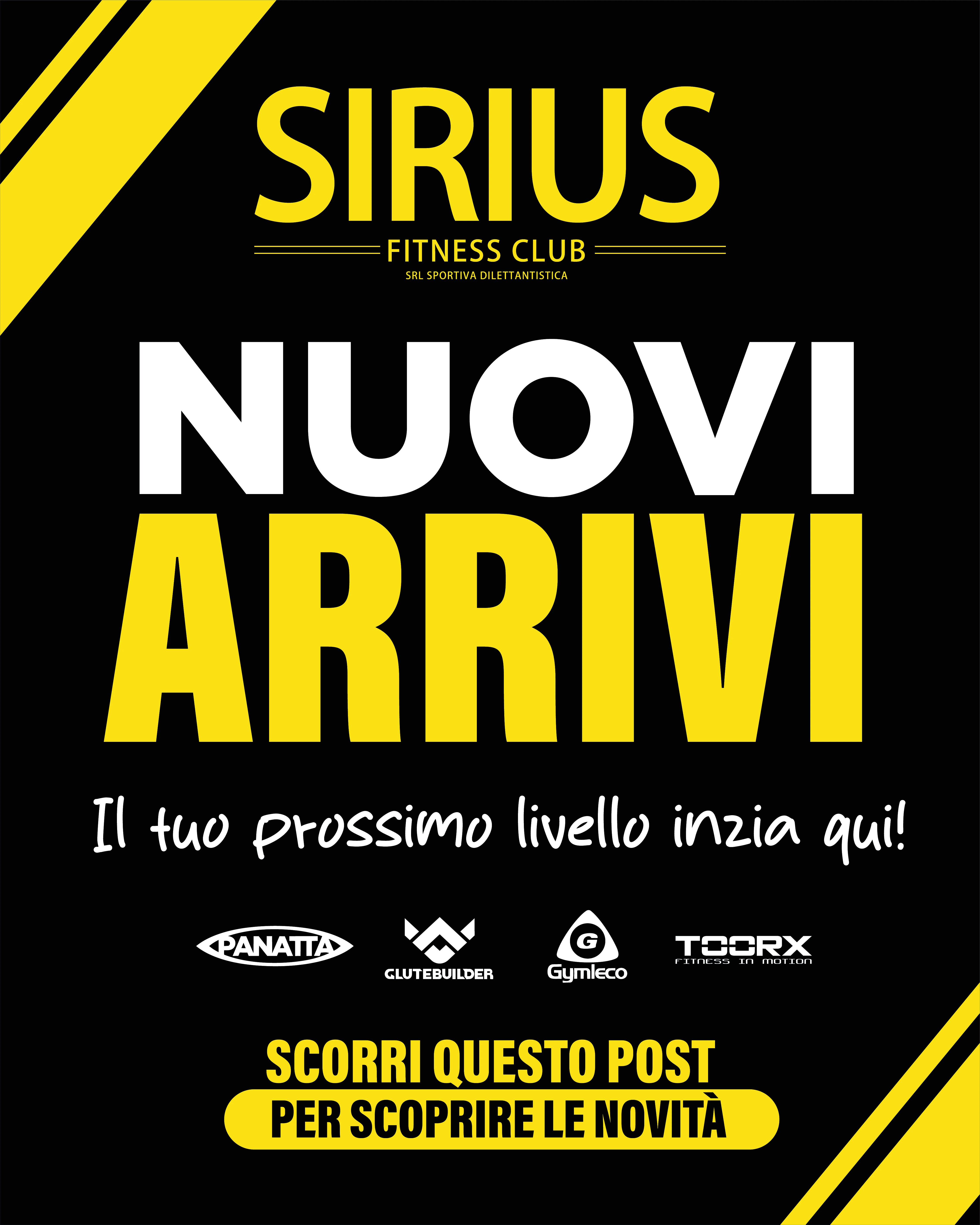 Nuovi arrivi macchinari Palestra Sirius Fitness Club Palermo — ultimi acquisti sala pesi
