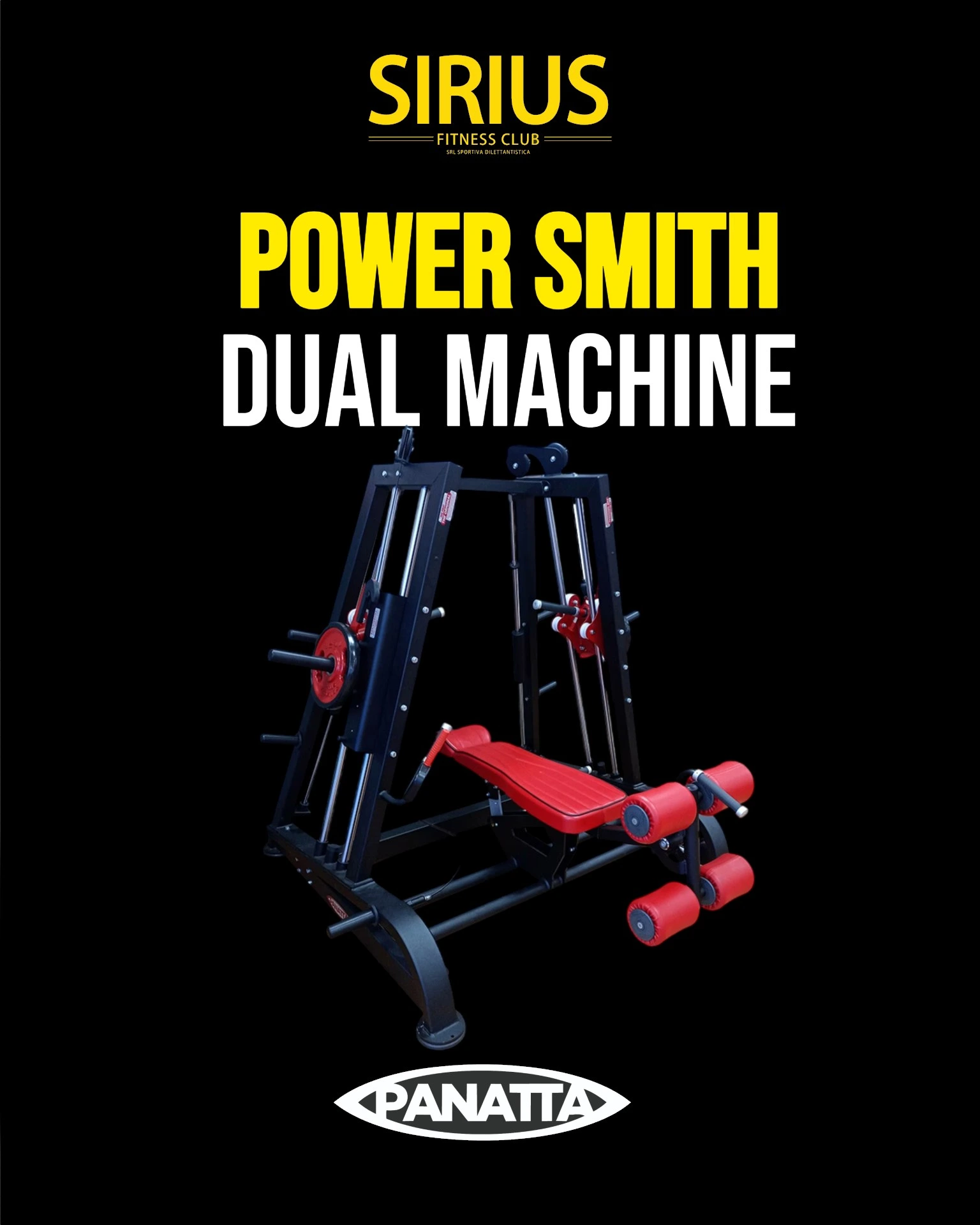 Panatta Power Smith alla Palestra Sirius Fitness Club Palermo — Smith Machine professionale per petto spalle e squat