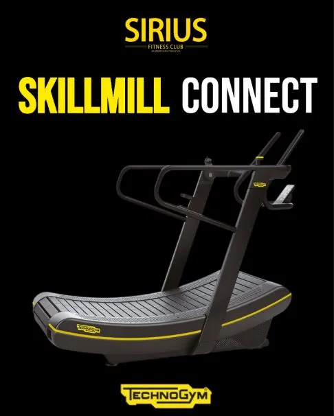 Technogym SkillMill alla Palestra Sirius Fitness Club Palermo — tapis roulant non motorizzato per HIIT e atletismo