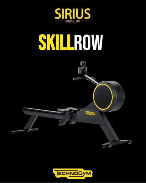 Technogym SkillRow alla Palestra Sirius Fitness Club Palermo — vogatore professionale per cardio e schiena