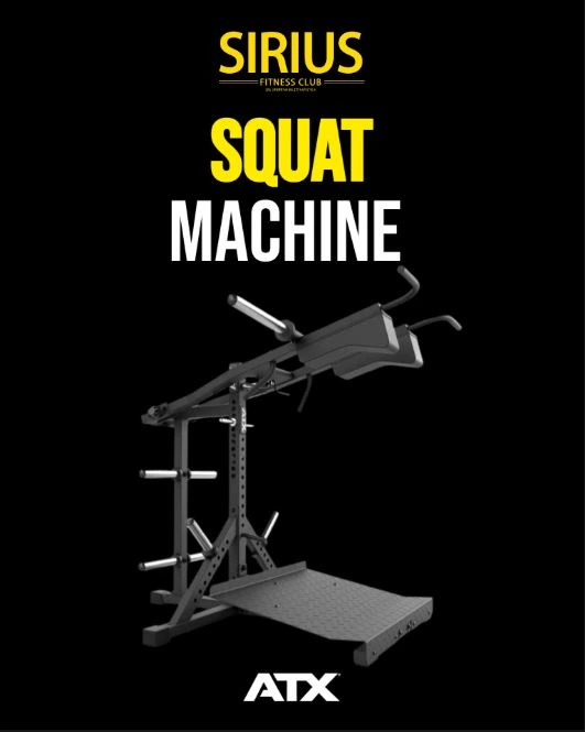 ATX Squat Machine alla Palestra Sirius Fitness Club Palermo — macchinario per squat con bilanciere guidato